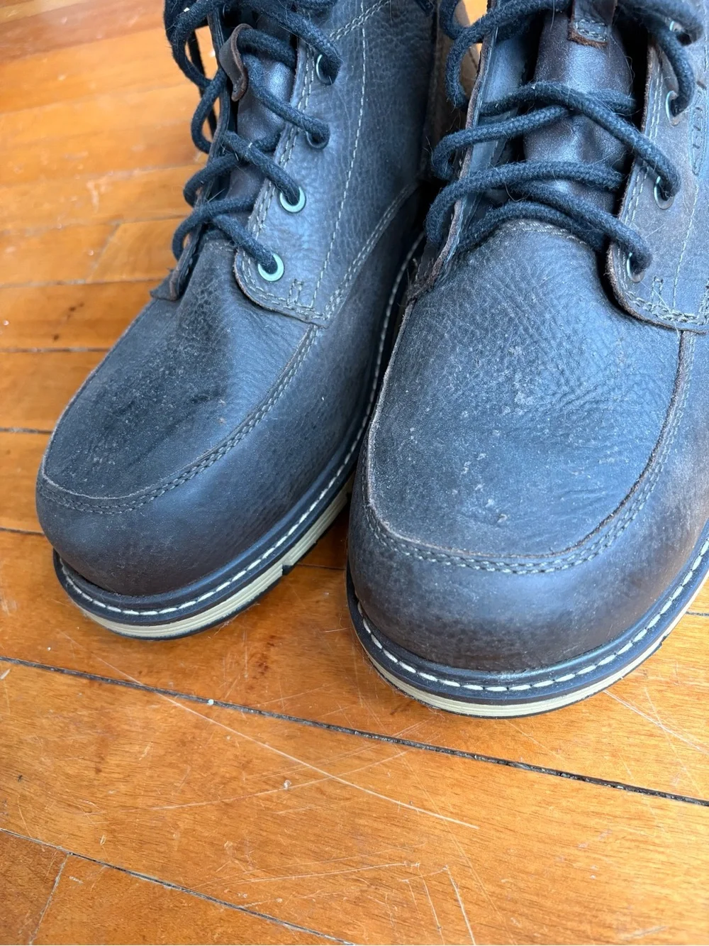 Keen Utility Men's Black Lace-Up Leather Work Boots